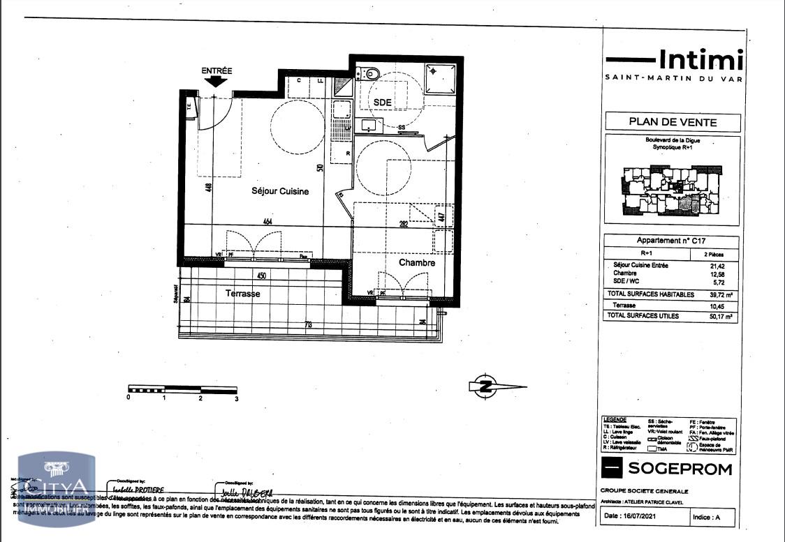 Photo Appartement 2 pièces 39.72m²