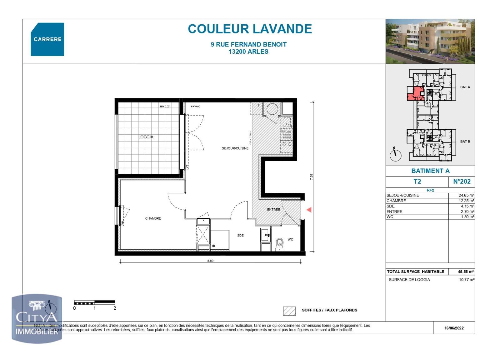 LOCATION - ARLES - T2 - RESIDENCE NEUVE - PARKING