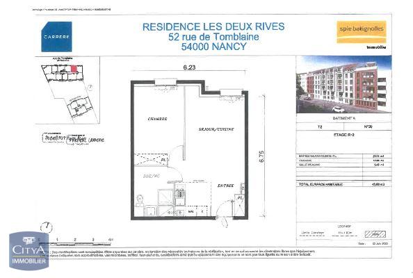 A louer T2 avec PARKING secteur NANCY