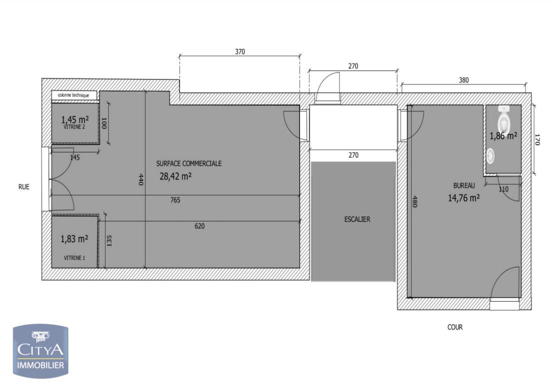 Photo du bien Local commercial 47m²