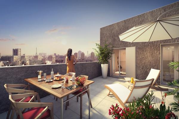 Perspective 0, Riv'Elegance T2 Boulogne-Billancourt